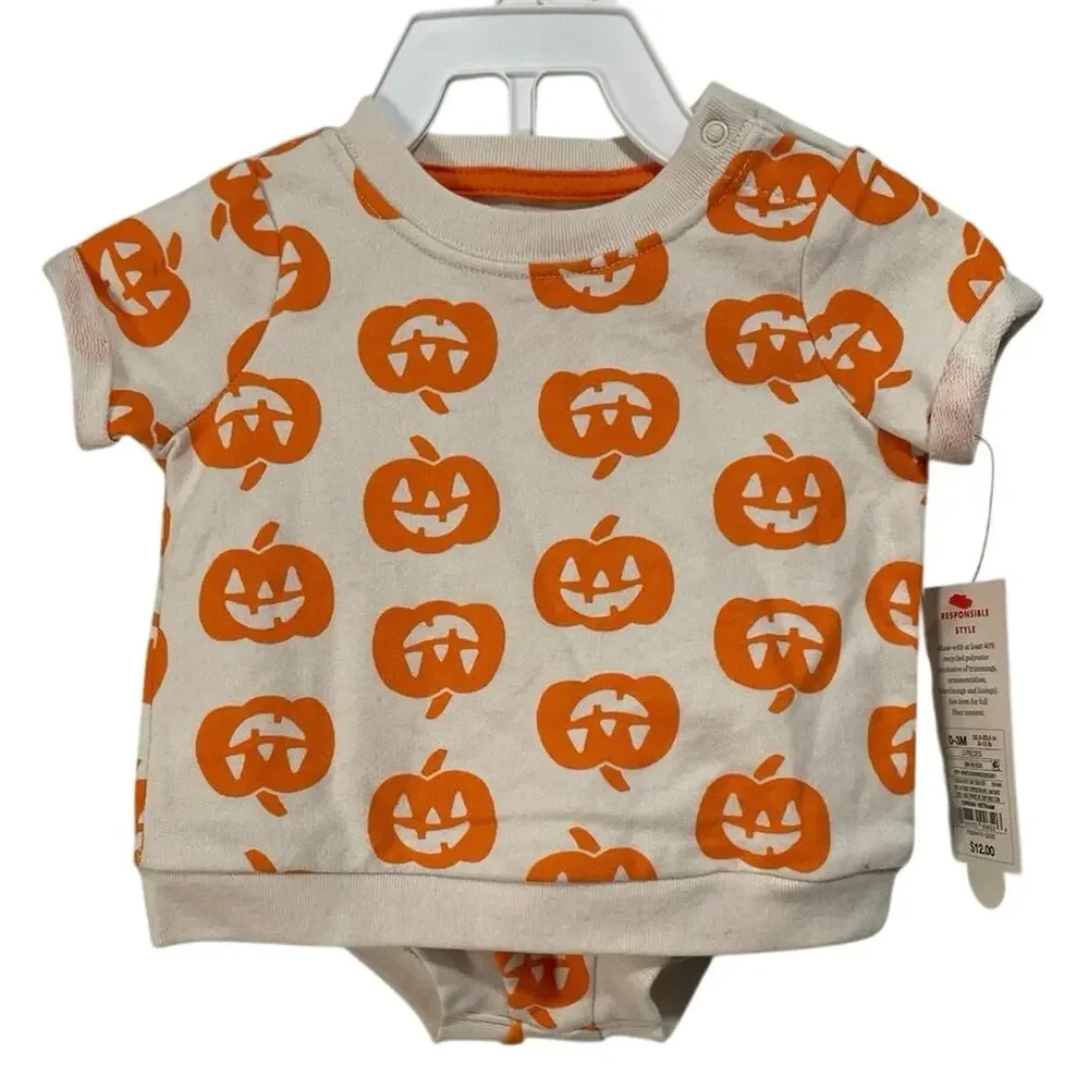 Cat & Jack 0-3 Months 2-Piece Halloween Outfit